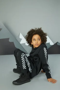 Checkerboard Trim Kids Pant