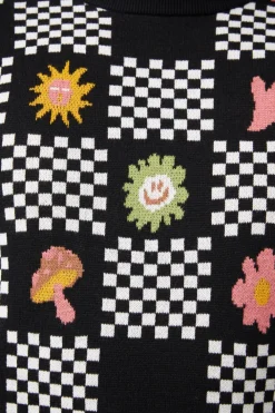 Chess At Picnic Knit