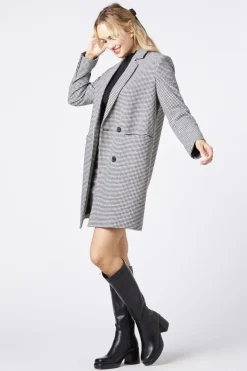 Clarissa Houndstooth Coat