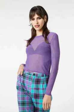 Classic Plain Mesh Top