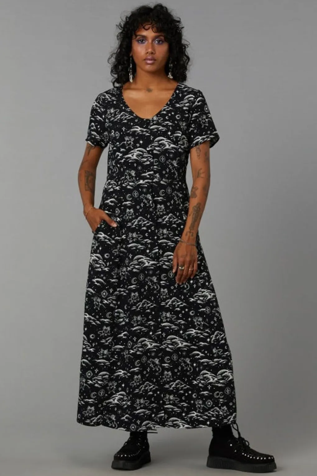 Cloudy Nights Goth Dress