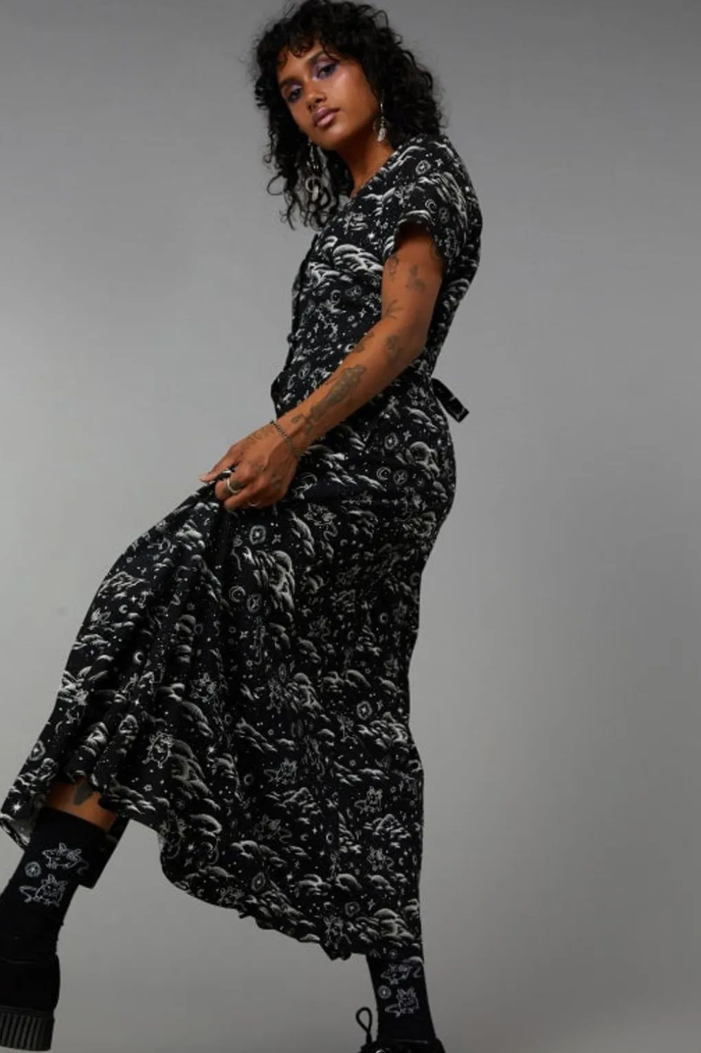 Cloudy Nights Goth Dress