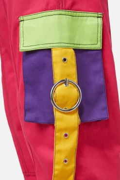 Colour Block Cuff Cargo