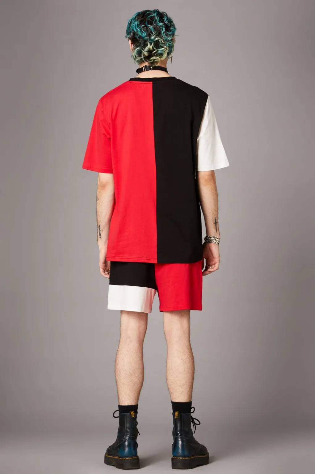 Colour Block Grunge Tee