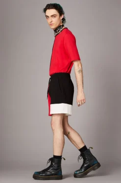Colourblock Grunge Short