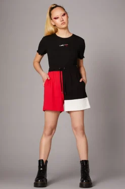 Colourblock Grunge Short