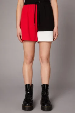 Colourblock Grunge Short