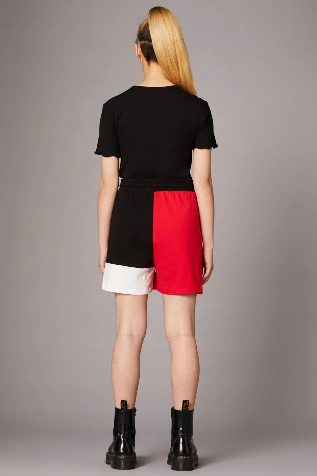 Colourblock Grunge Short