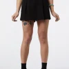 Contrast Green Buckle Skort