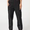 Contrast Stitch Zipper Pant
