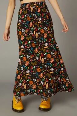 Crafty Witch Print Skirt