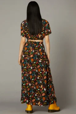 Crafty Witch Print Skirt