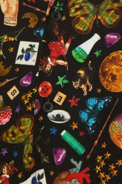 Crafty Witch Print Ss Shirt