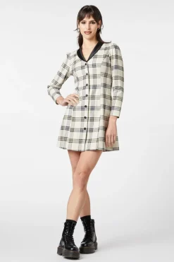 Crescent Tartan Long Sleeve Dress