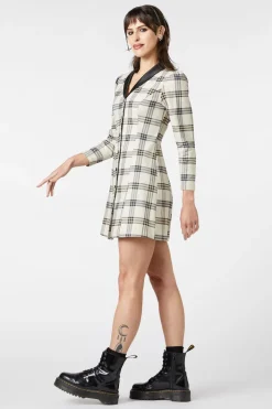 Crescent Tartan Long Sleeve Dress