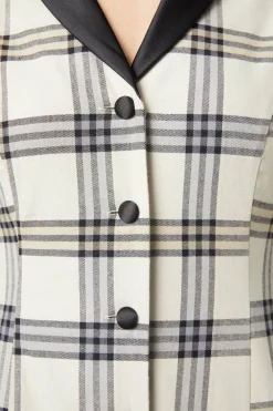 Crescent Tartan Long Sleeve Dress