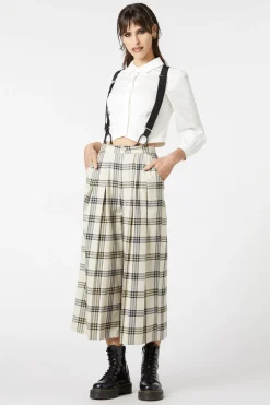 Crescent Tartan Pleated Culottes