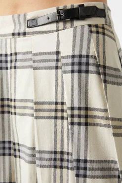 Crescent Tartan Pleated Skirt
