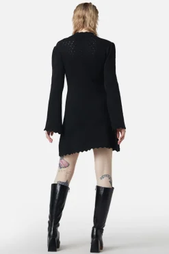 Crochet Knit Mini Dress