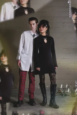 Crochet Knit Mini Dress