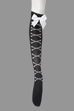 Crossbone Corset Socks