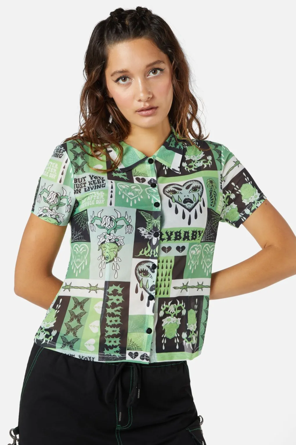 Cry Baby Mesh Blouse