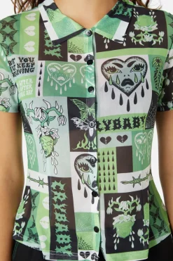 Cry Baby Mesh Blouse