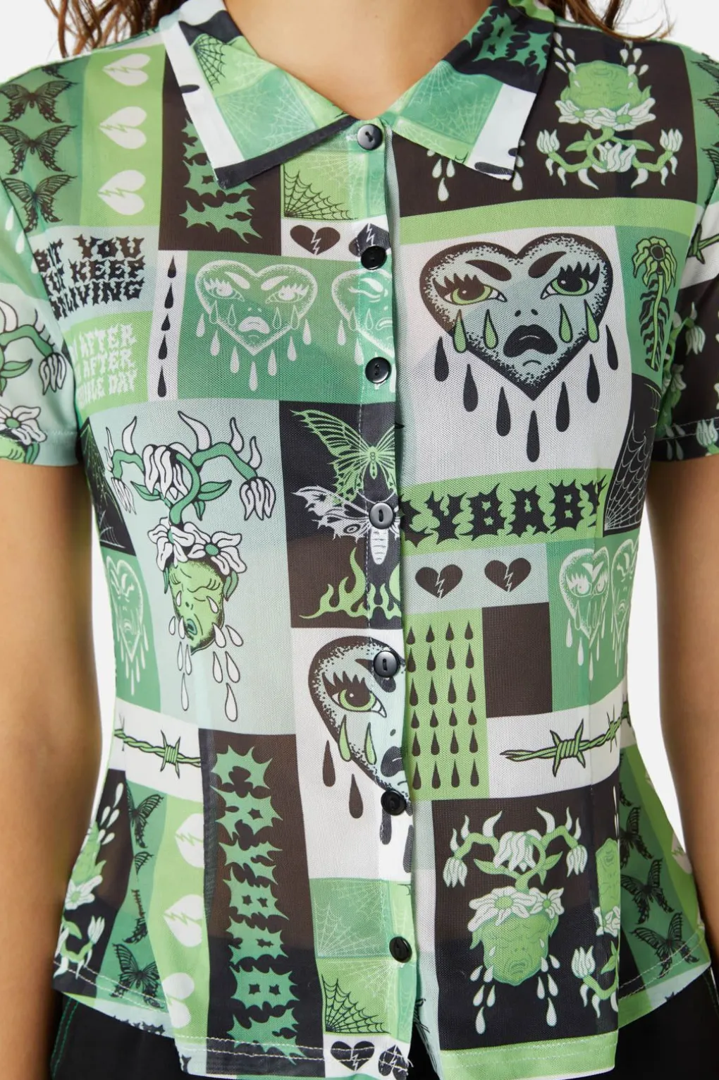 Cry Baby Mesh Blouse