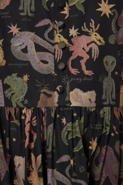 Cryptid Print Dress