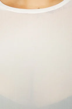 Curve Basic Mesh Long Sleeve Top