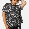 Curve Body Fossils Printed Blouse