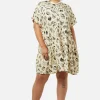 Curve Body Fossils Printed Dress