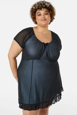 Curve Confess Mesh Mini Dress