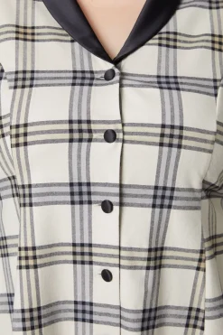 Curve Crescent Tartan Long Sleeve Dress