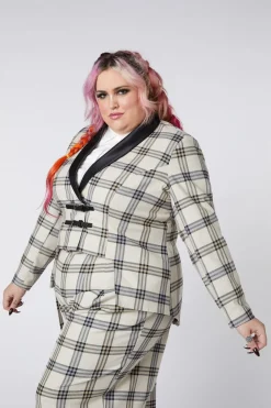 Curve Crescent Tartan Tail Coat