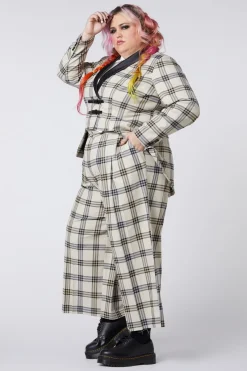 Curve Crescent Tartan Tail Coat