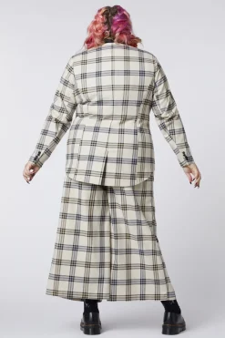 Curve Crescent Tartan Tail Coat