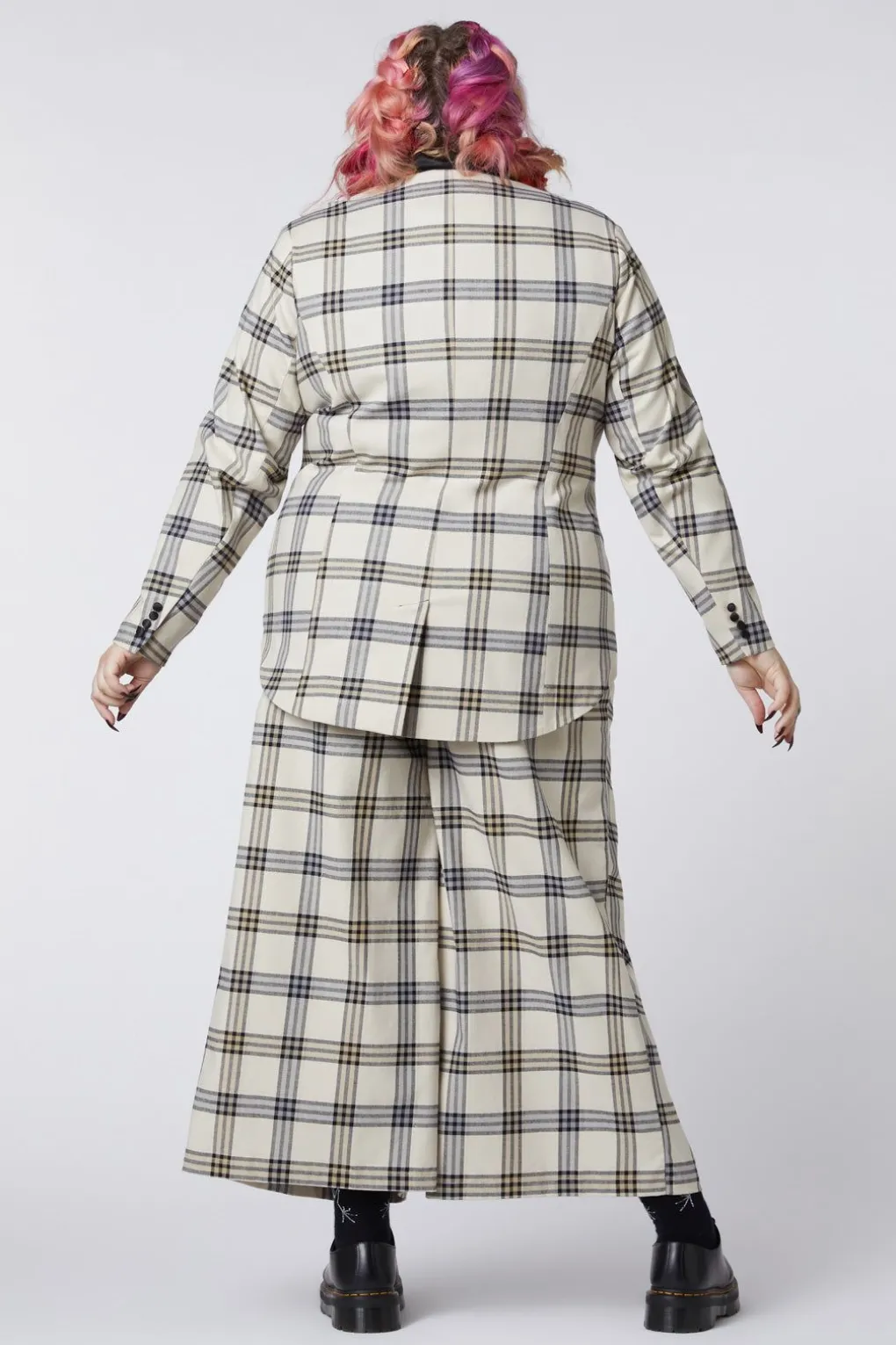 Curve Crescent Tartan Tail Coat
