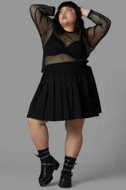 Curve Dead Inside Mesh Top