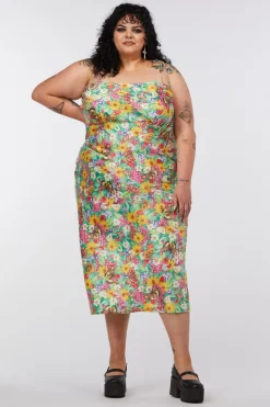 Curve Glade Satin Slip Dress