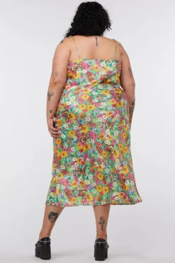 Curve Glade Satin Slip Dress