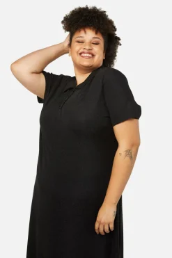 Curve Glitter Mesh Midi Dress