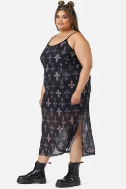 Curve Hope Had Died Mesh Dress