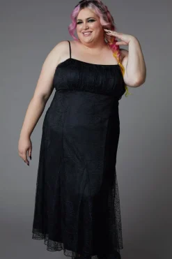 Curve Interwebs Mesh Dress