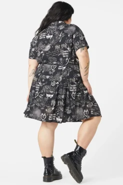 Curve Lover'S Departure Print Dress