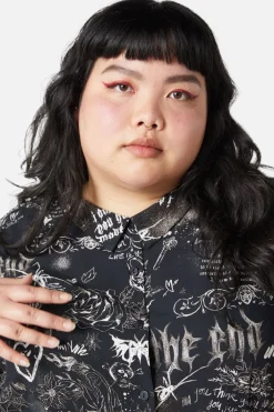 Curve Lover'S Departure Print Dress