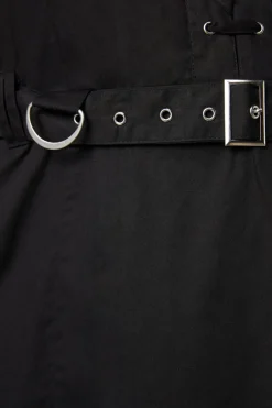 Curve Metal Collar Tip Punk Dress