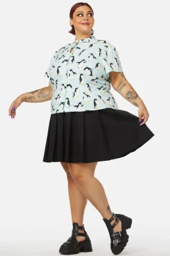 Curve Penguin Blouse