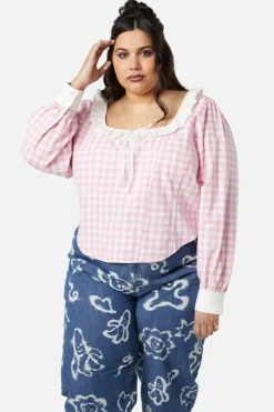 Curve Picnic Party Corset Blouse