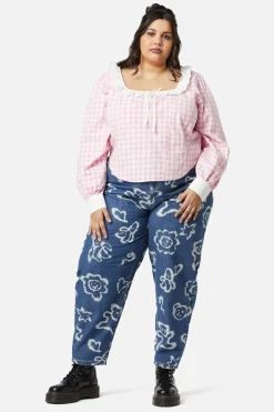 Curve Picnic Party Corset Blouse